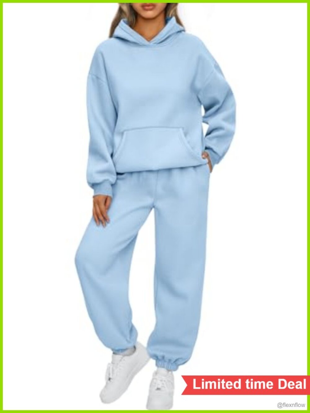 Women's 2 Piece Lounge Set Cotton Polyester Fleece Oversized Matching Sweatsuit